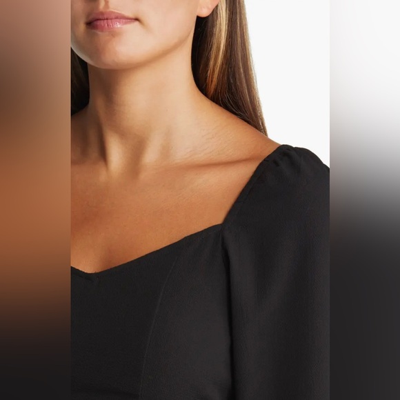 NWT VERO MODA Saga Sweetheart Neck Crop Top - Picture 4 of 6